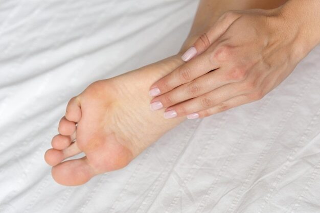 Perfect and beautiful woman legs on bed